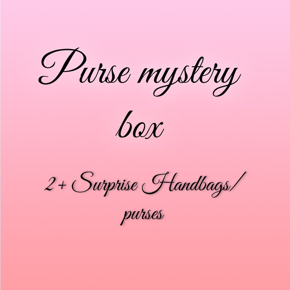 Purse mystery Bag 2+purses/bags